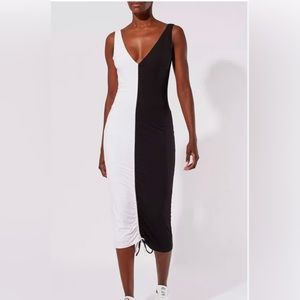 Solid & Striped Lucia Dress Black + White Resort XS NWT
